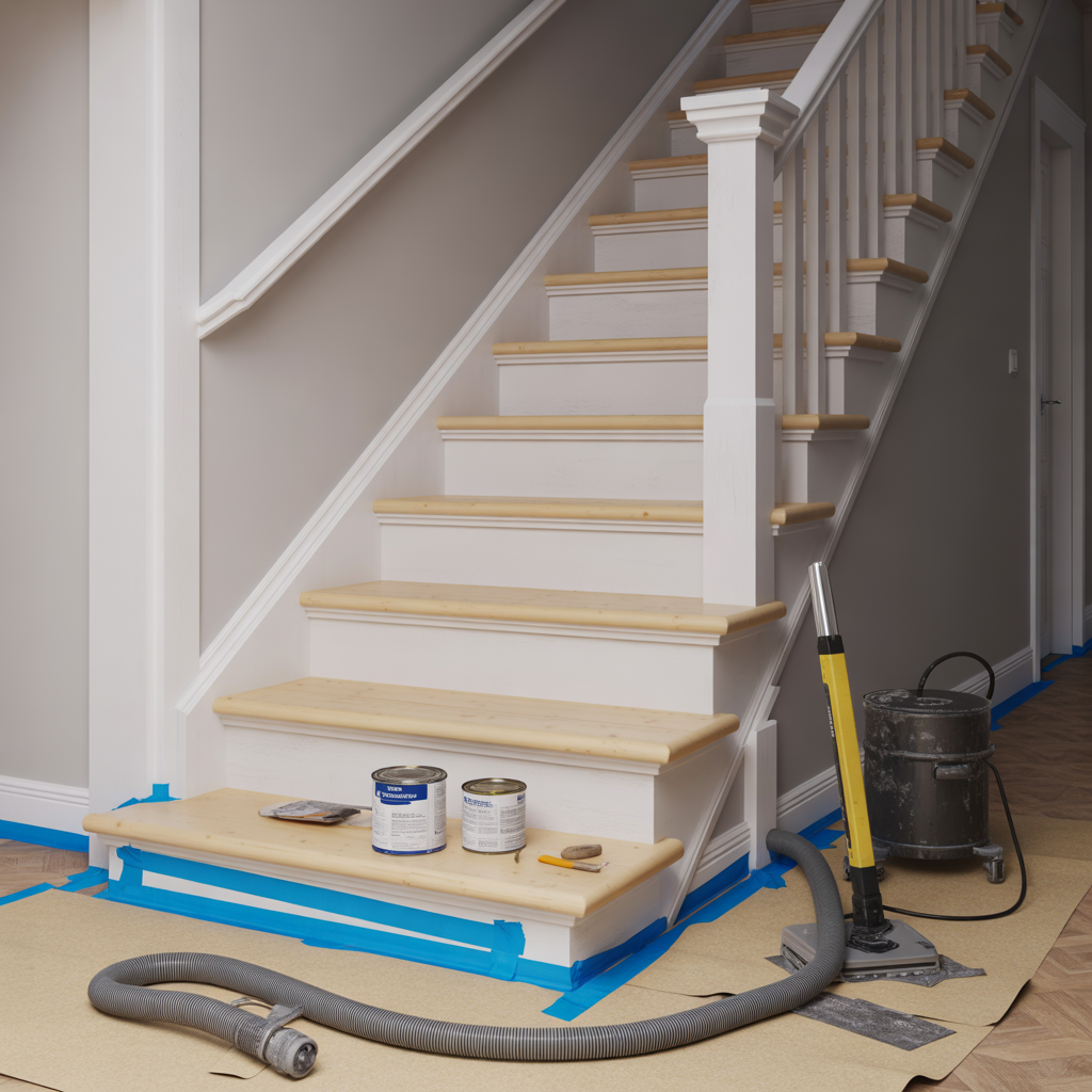 trappmalning inomhus guide till slipning grund och lack