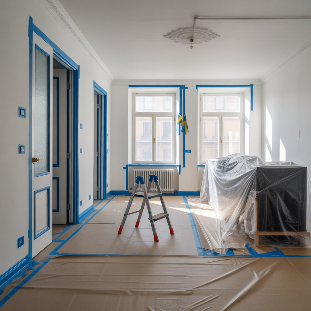 maskering infor malning checklista for tejp och skydd